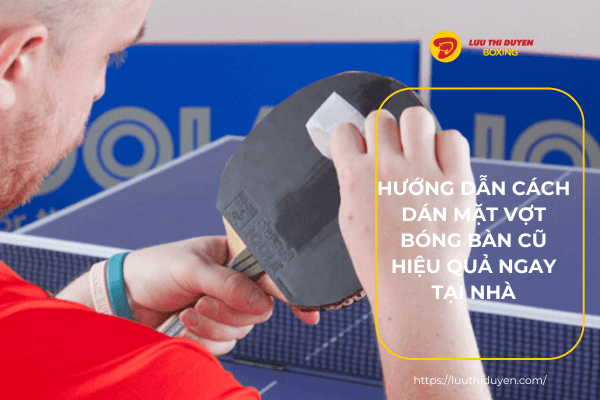 Hướng dẫn cách dán mặt vợt bóng bàn cũ hiệu quả ngay tại nhà