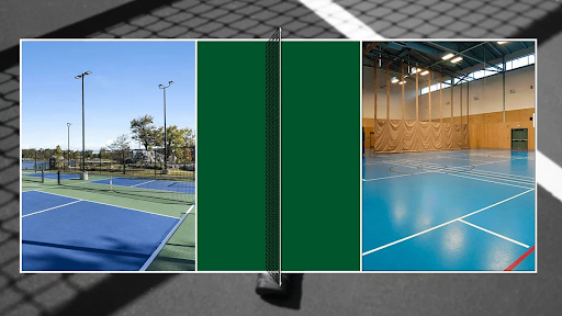 Điểm khác biệt về chất liệu sân pickleball thiết kế trong nhà và ngoài trời