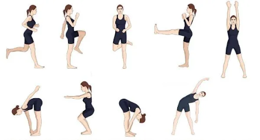 Khởi động trước khi nhảy dây