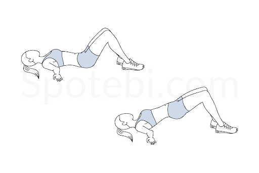 Minh họa cách thực hiện Glute Bridge