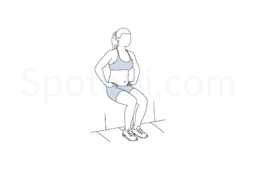 Minh hoạt cách thực hiện Wall sit