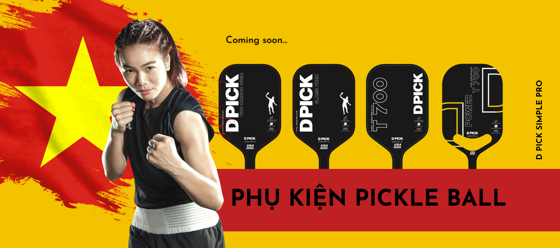 Banner trang chủ - Vợt pickleball