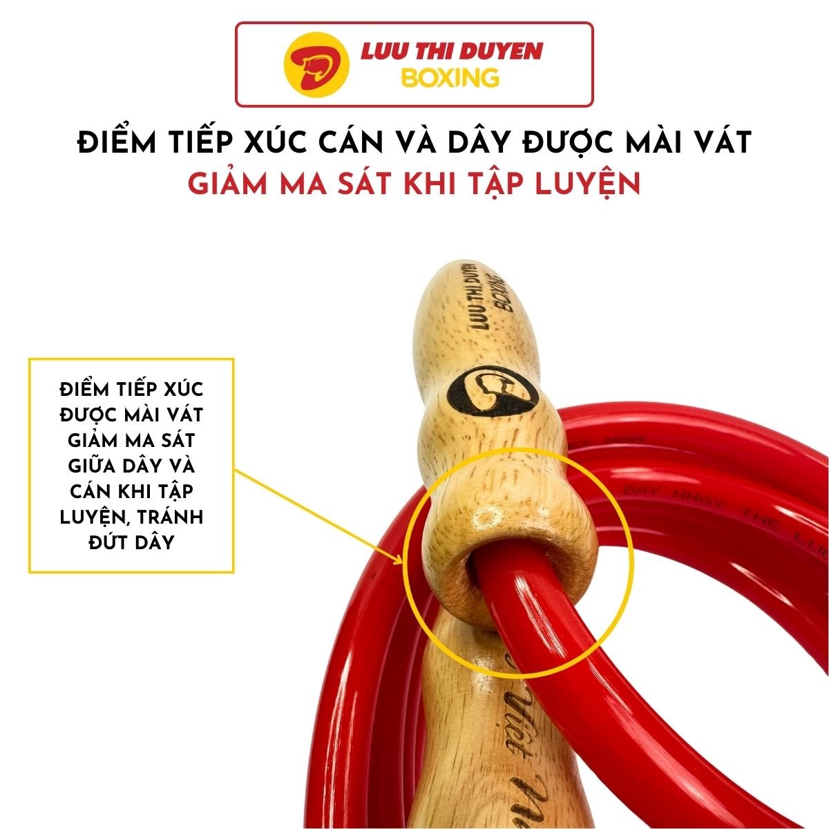 Dây Nhảy Thể Lực 450G - Cán phủ PU