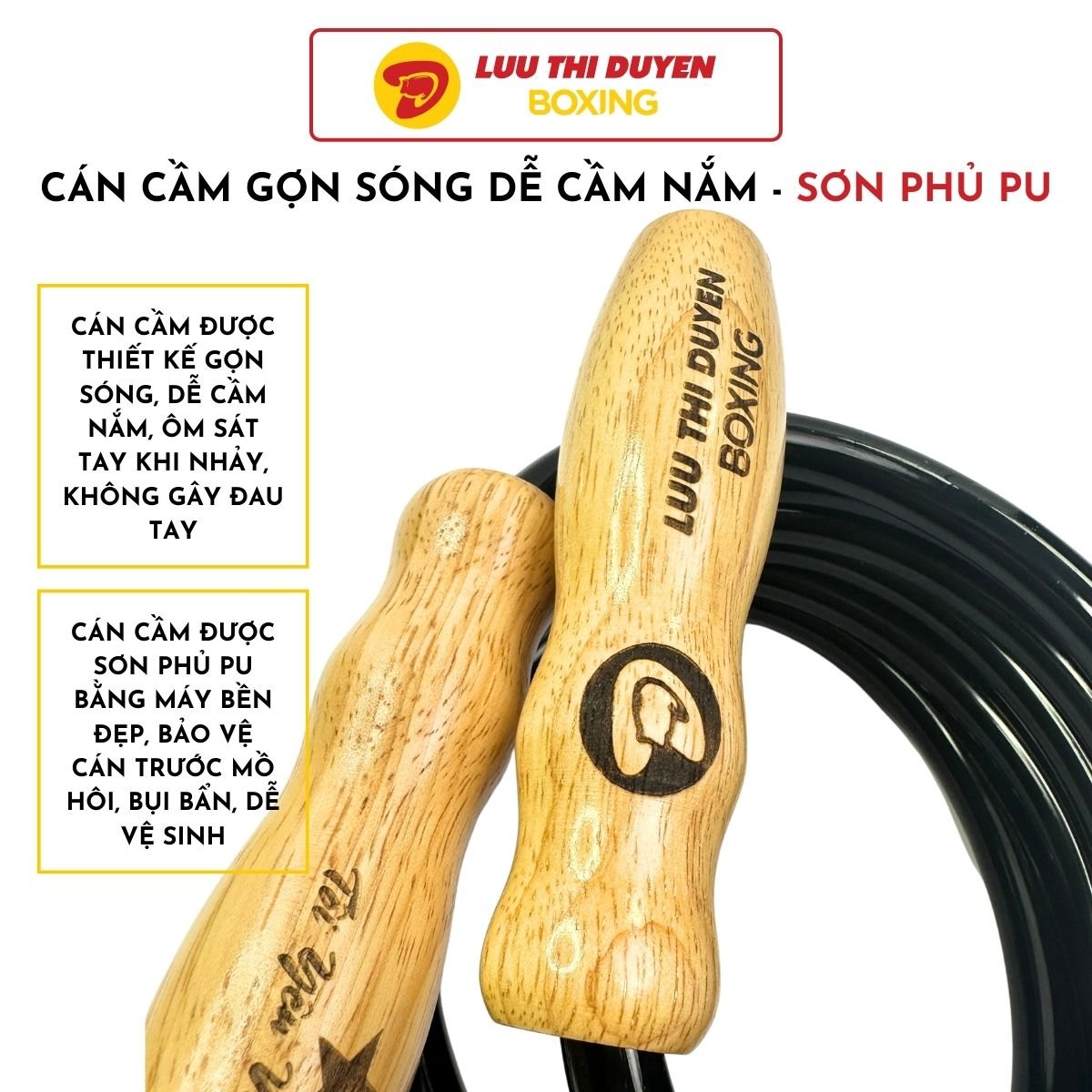 Dây Nhảy Thể Lực 450G - Cán phủ PU