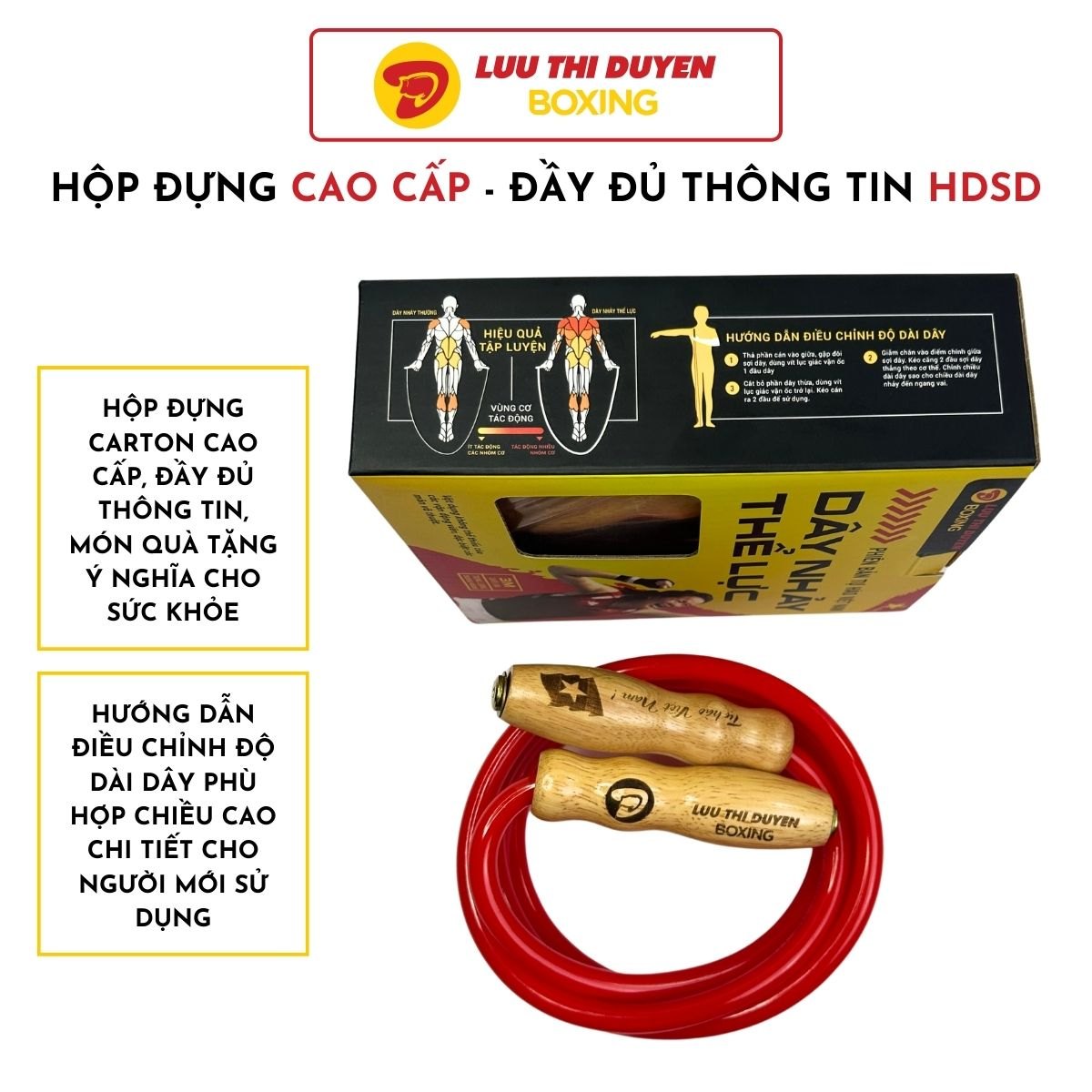 Dây Nhảy Thể Lực 450G - Cán phủ PU