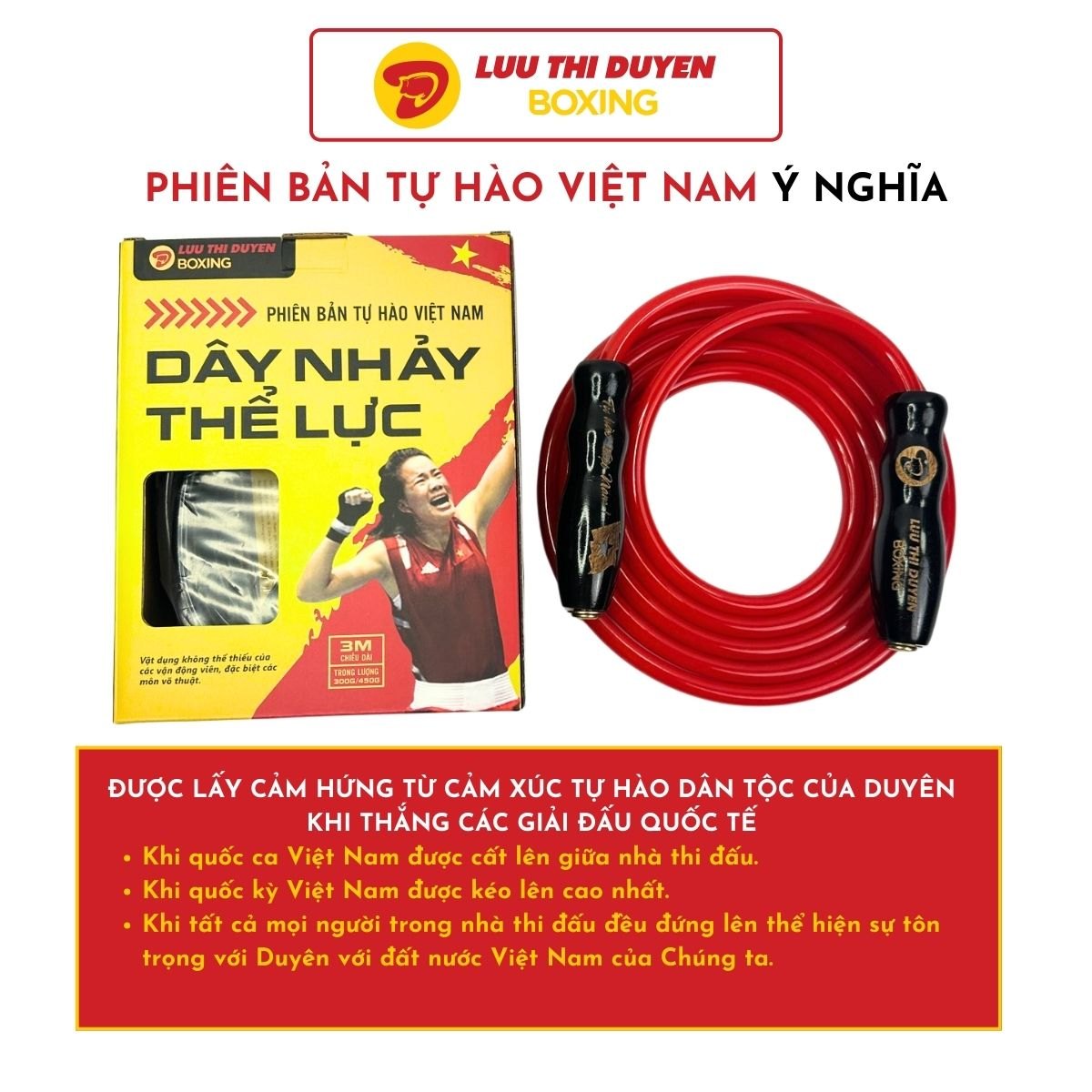 Dây nhảy thể lực bản đặc biệt - Cán đen