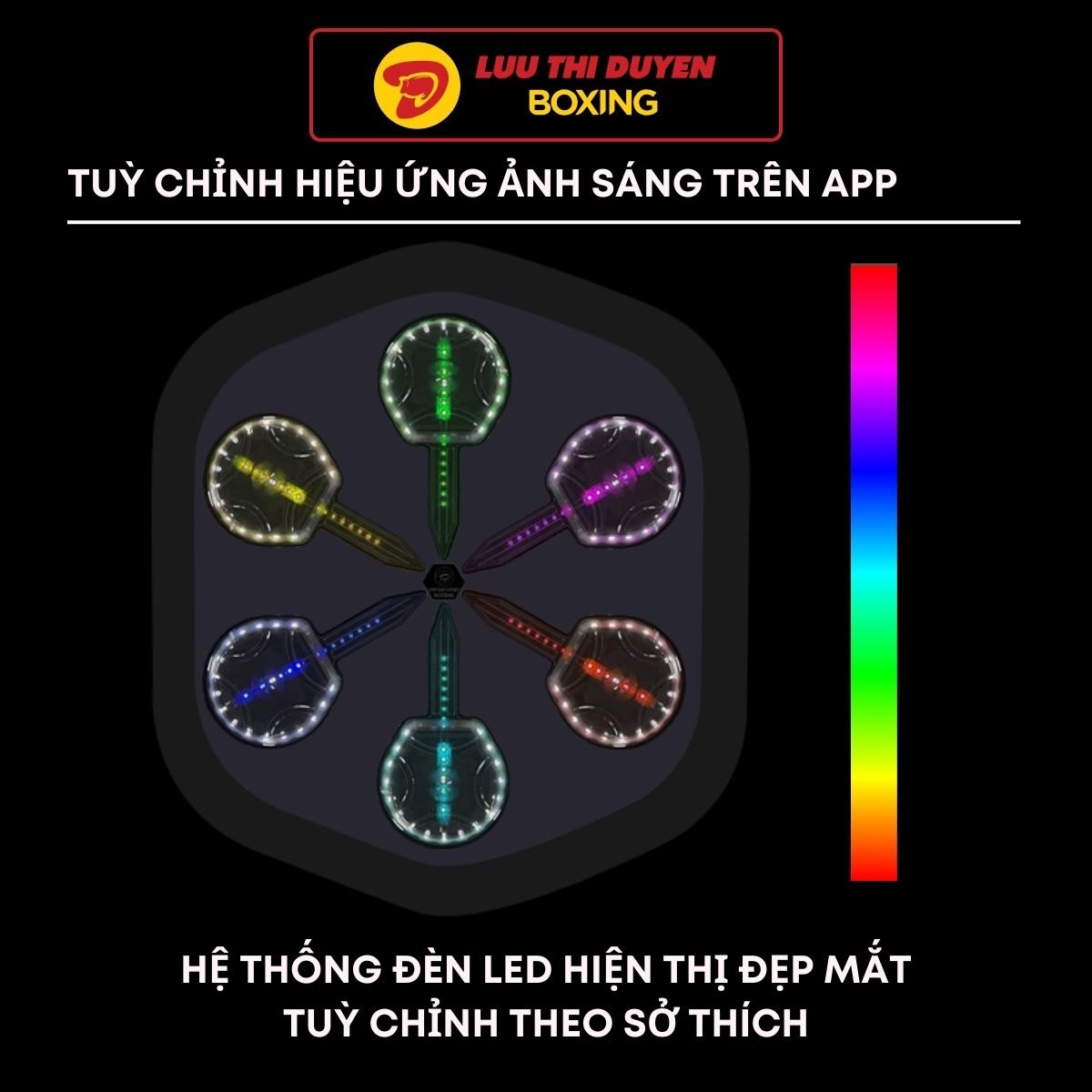 Máy tập boxing thông minh theo nhạc cao cấp