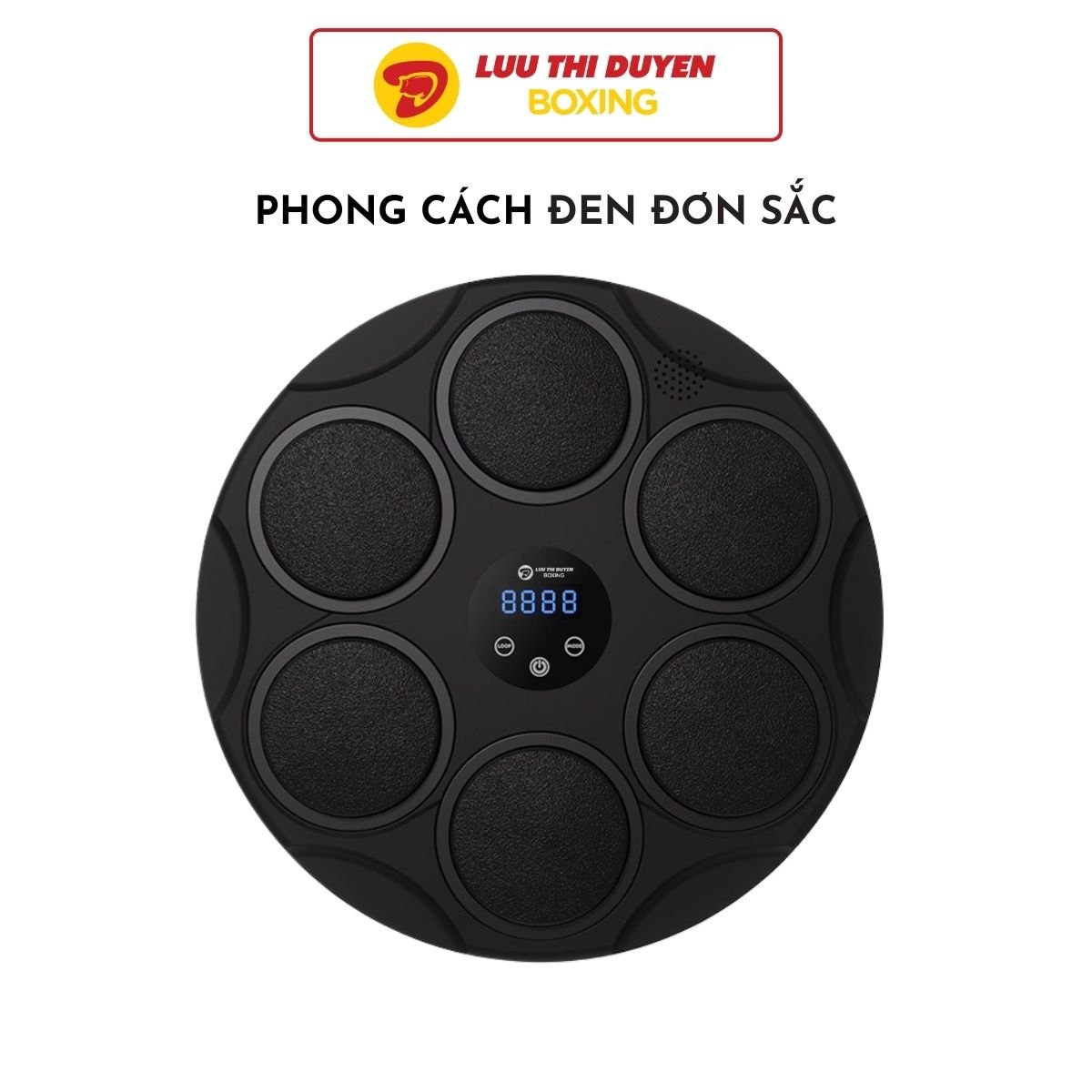 Máy tập Boxing theo nhạc Lừu Thị Duyên Boxing 6 điểm đấm - 44 cm - Hoạ tiết - New 2024