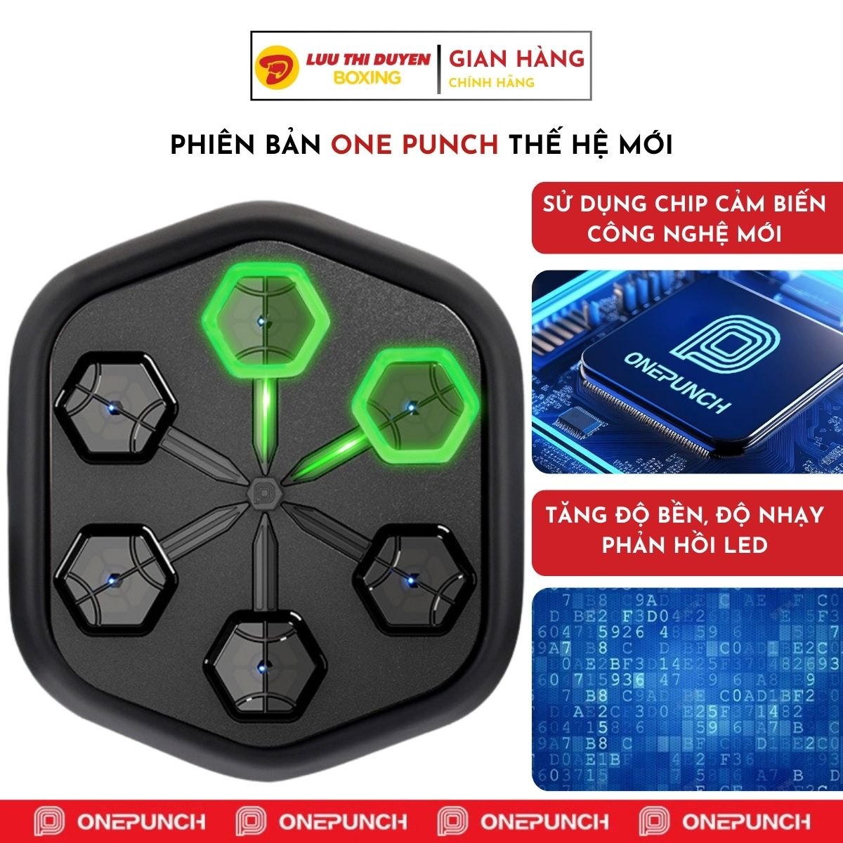 Máy tập boxing thông minh âm nhạc One Punch