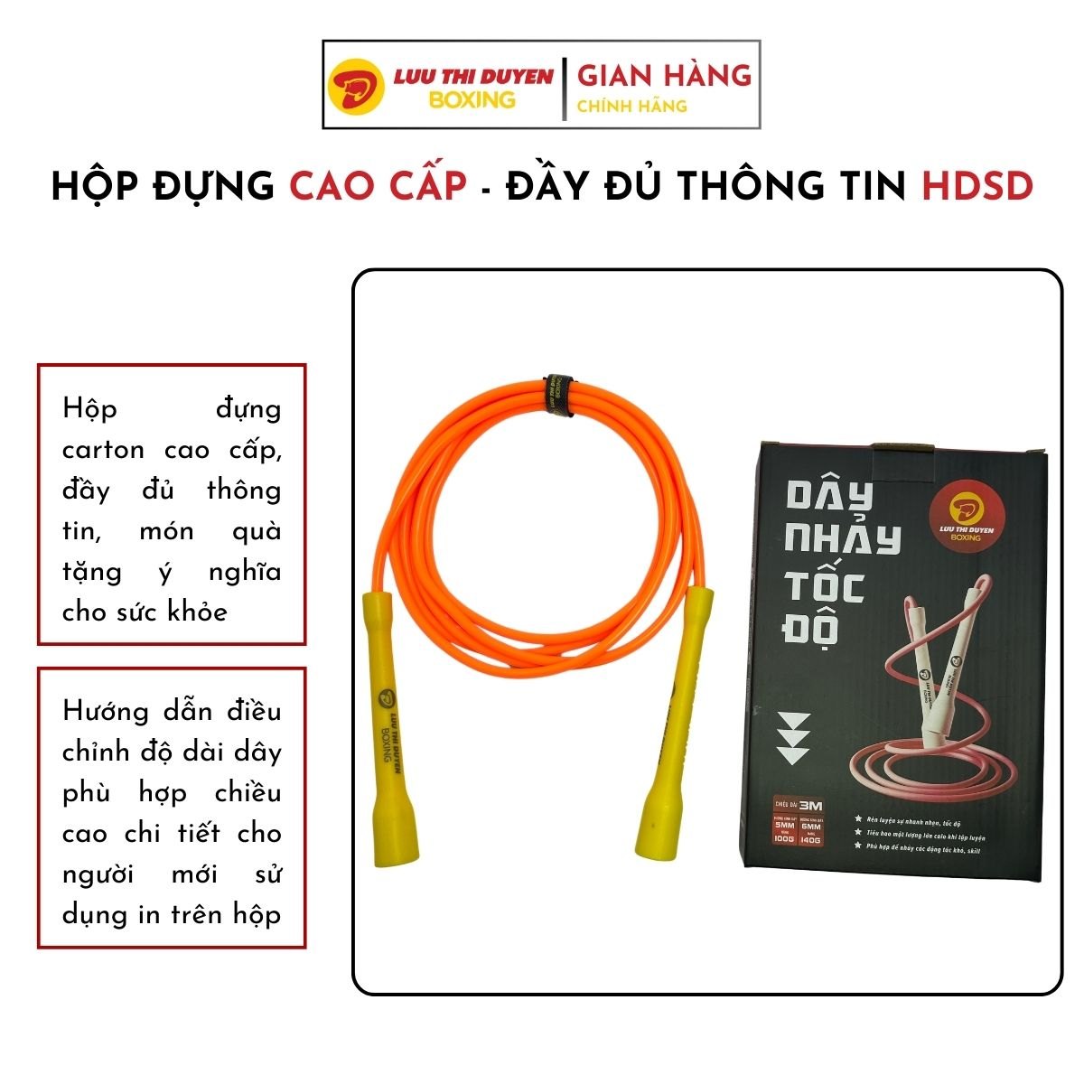Dây nhảy tốc độ 140g - 6mm