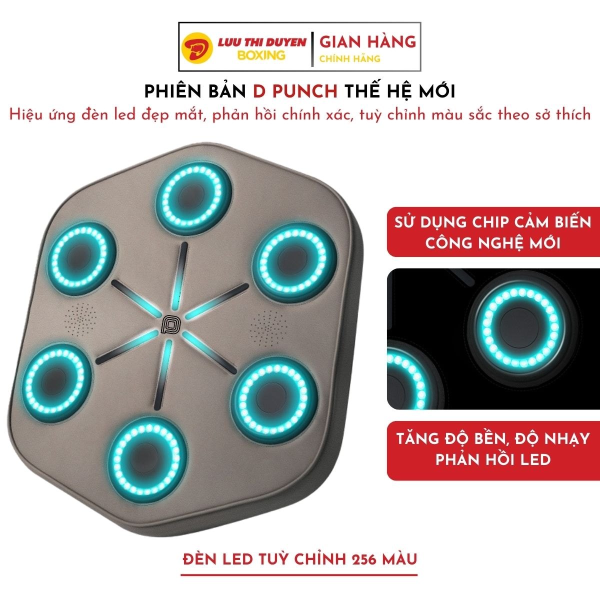 Máy tập boxing cảm biến âm nhạc phiên bản D.punch - Onepunch Boxing Music
