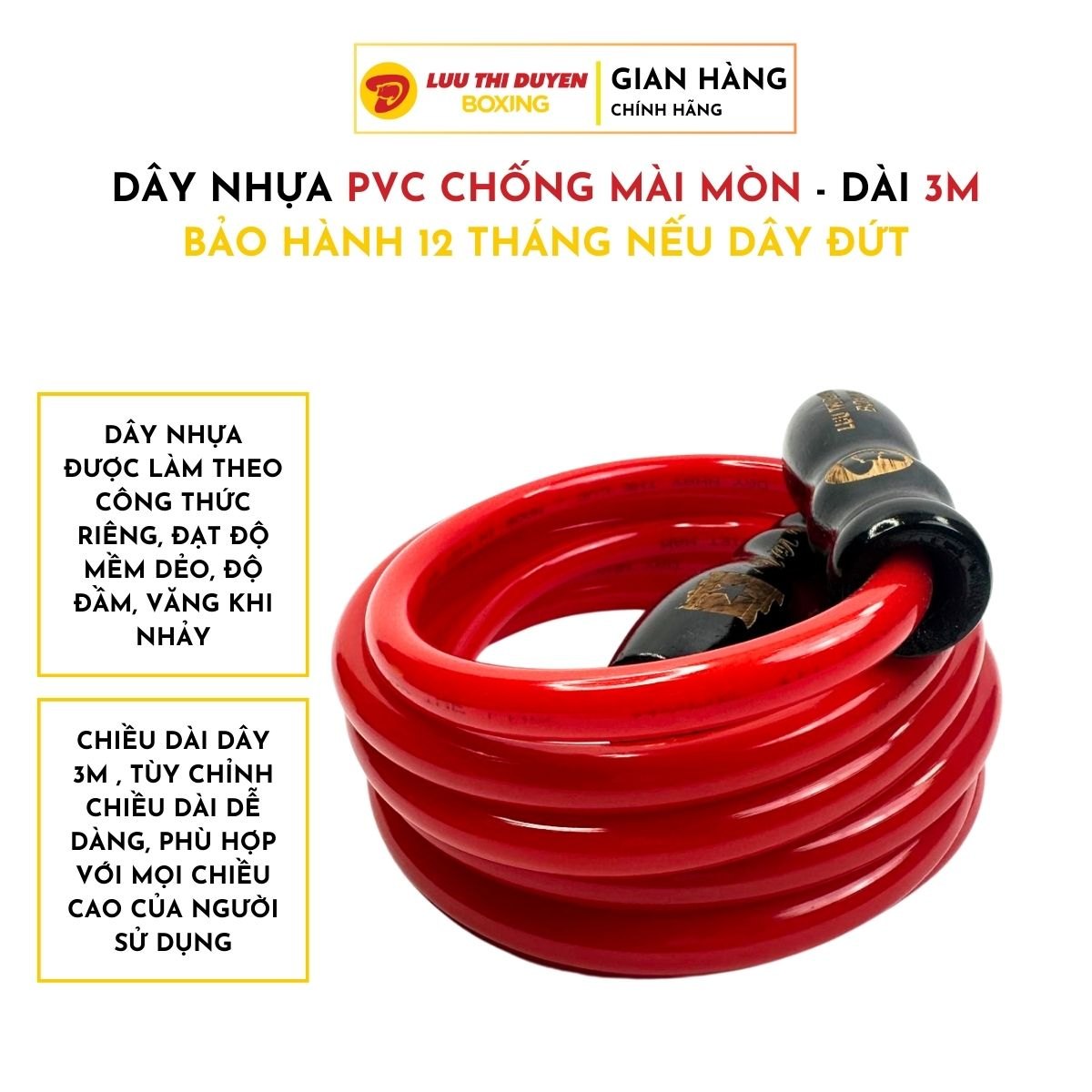 Dây nhảy thể lực bản đặc biệt - Cán đen