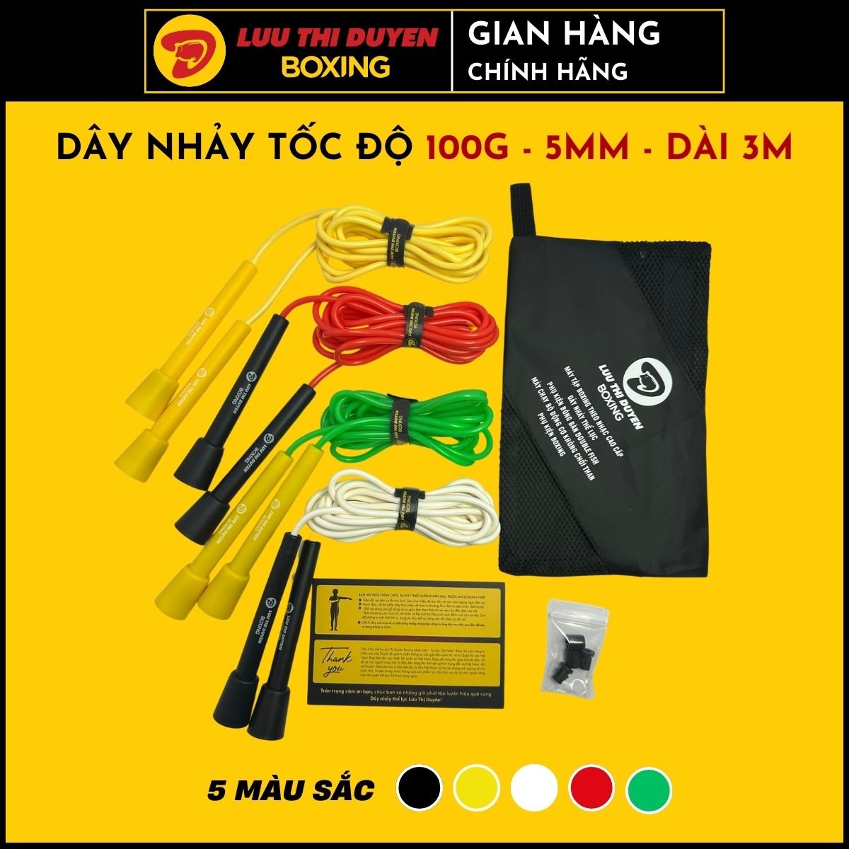 Dây nhảy tốc độ 5mm - 100g