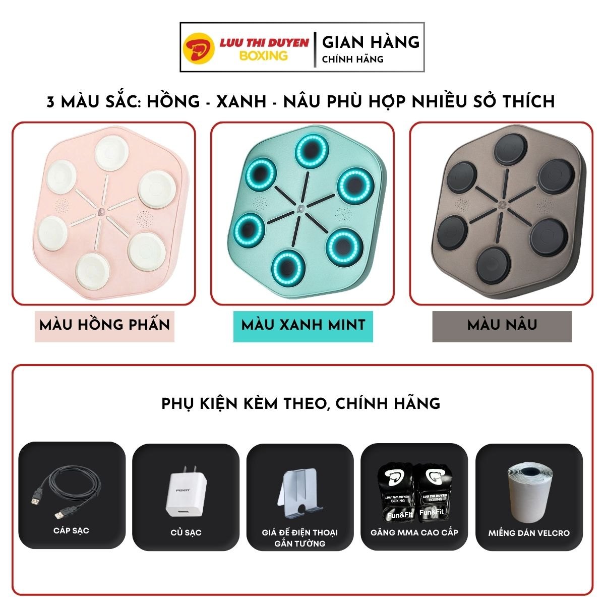 Máy tập boxing cảm biến âm nhạc phiên bản D.punch - Onepunch Boxing Music