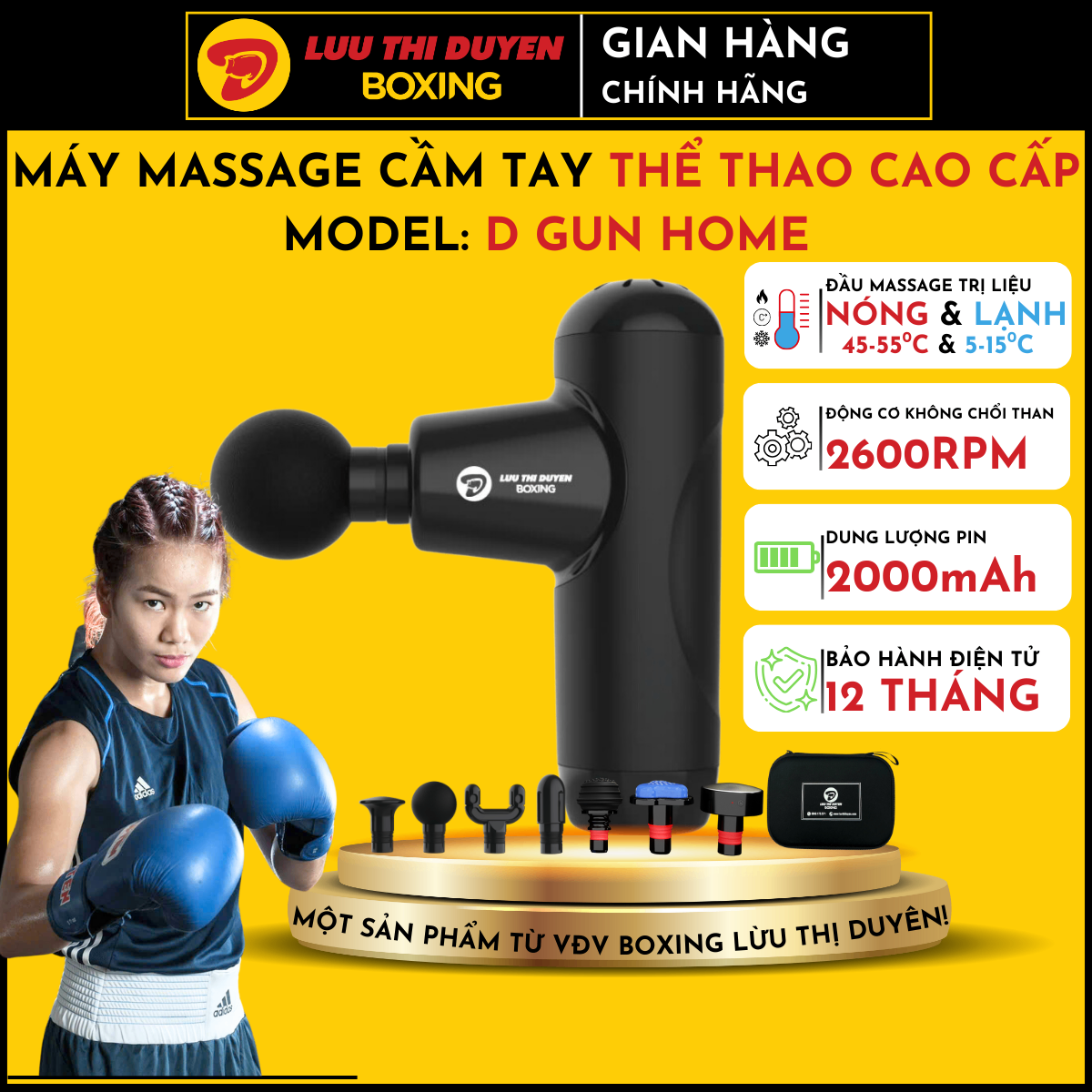 Máy massage cầm tay thể thao D GUN HOME