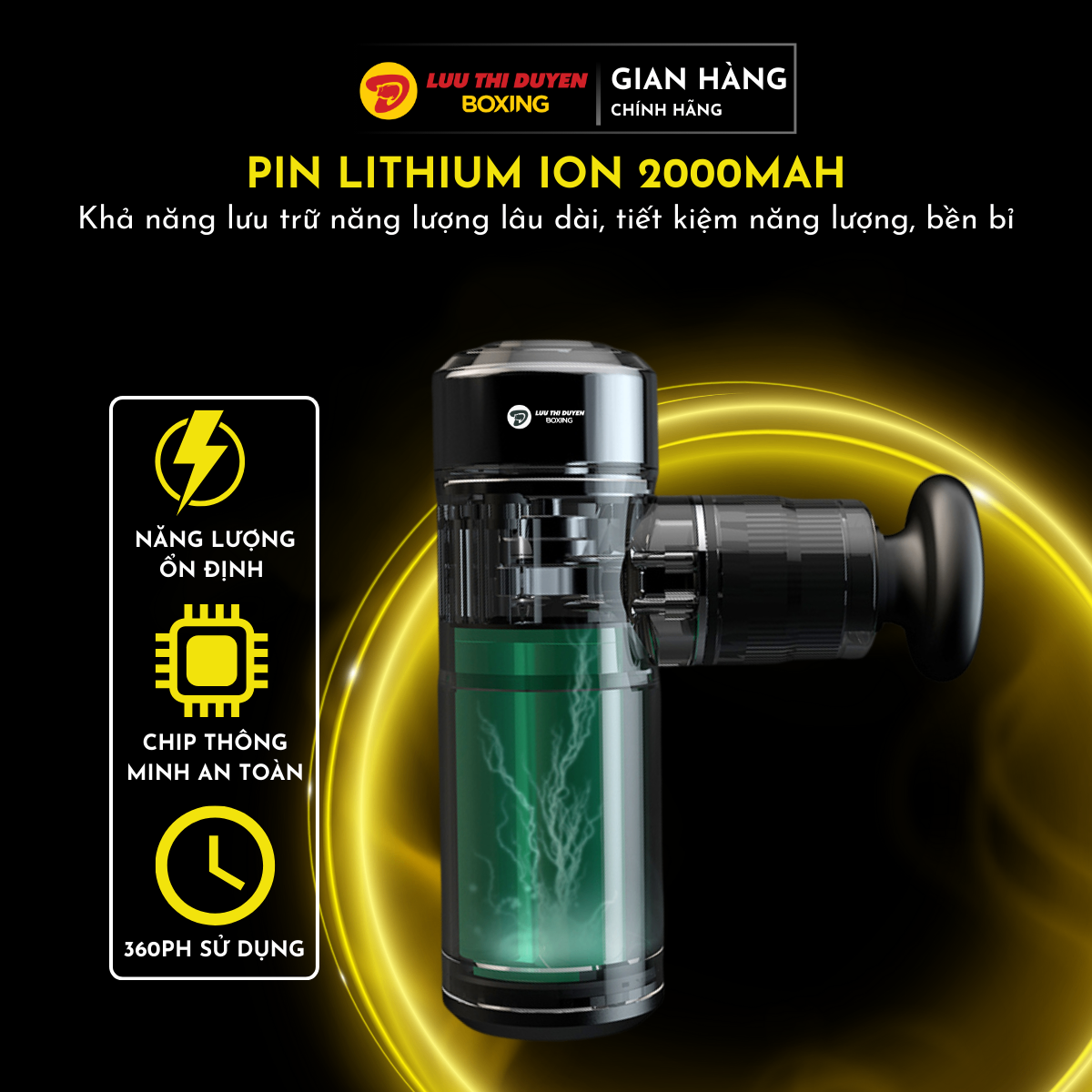Máy Massage Cầm Tay Mini D GUN HOME PRO Hợp Kim Nhôm Cao Cấp