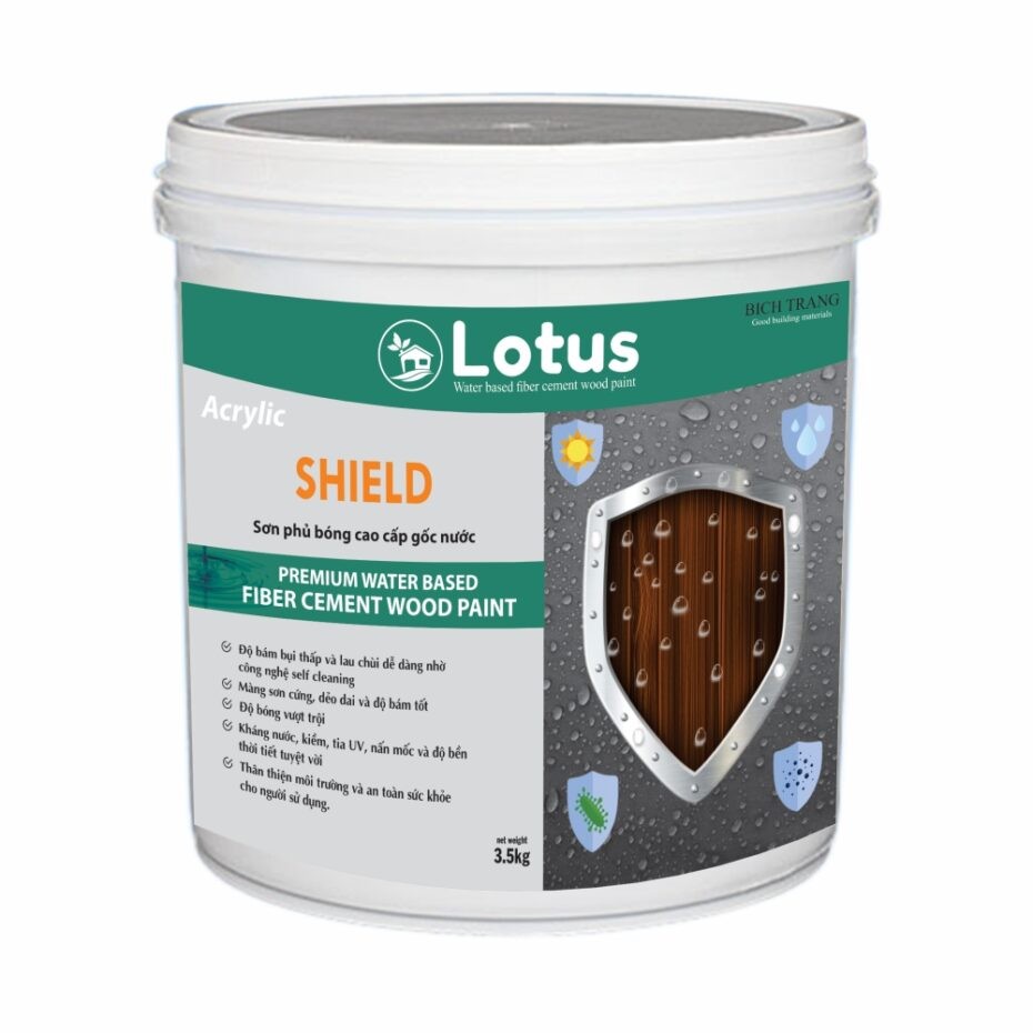 Sơn Phủ Bóng Cao Cấp Lotus Shield 3.5 Kg