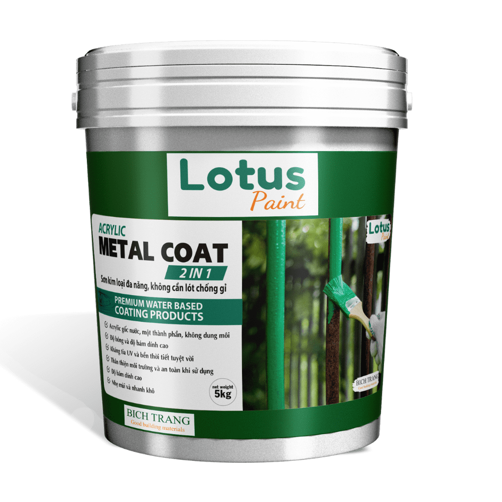 Sơn Kim Loại Đa Năng Lotus Metal Coat 2 in 1