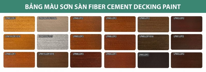 Sơn Sàn Fiber Cement Giả Gỗ Lotus Decking Paint