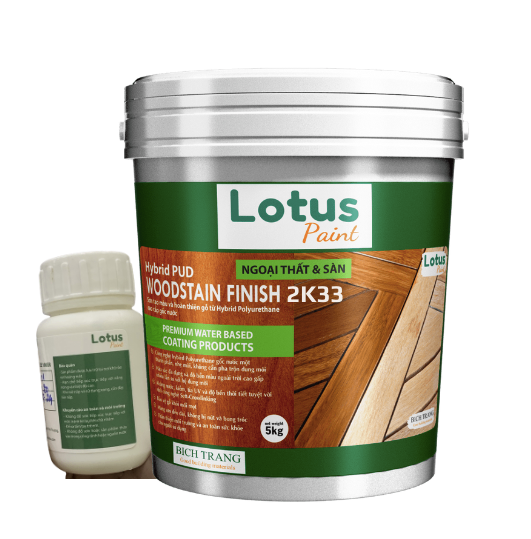 Combo Sơn 2K Lotus Woodstain Finish Exterior 2K33