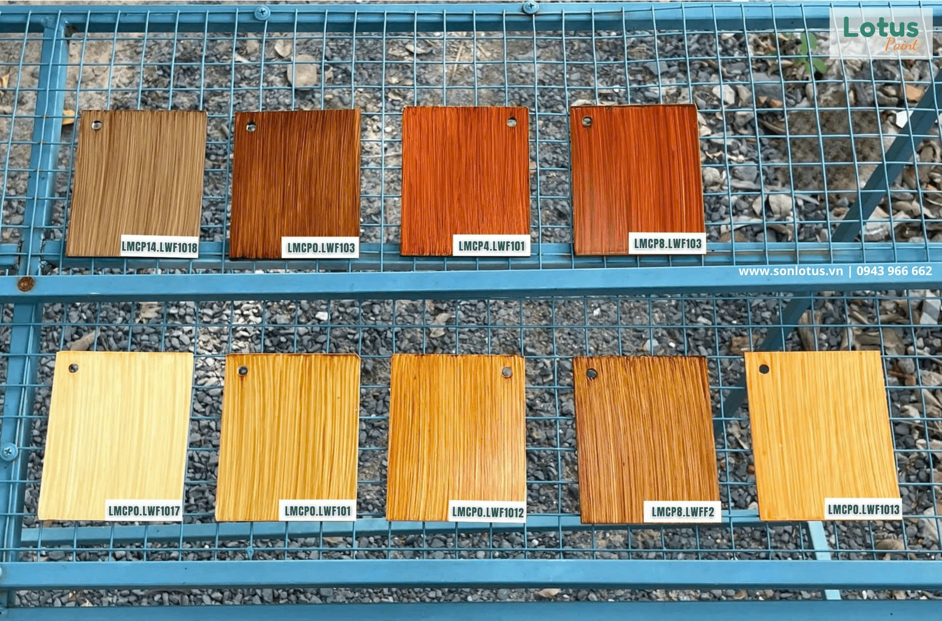 Sơn Phủ Màu Giả Gỗ Kim Loại - Lotus Metal Coat Finish Giả Gỗ
