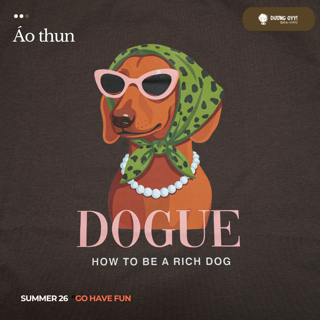 SS26 Áo thun CHÓ ĐEO KÍNH DOGUE