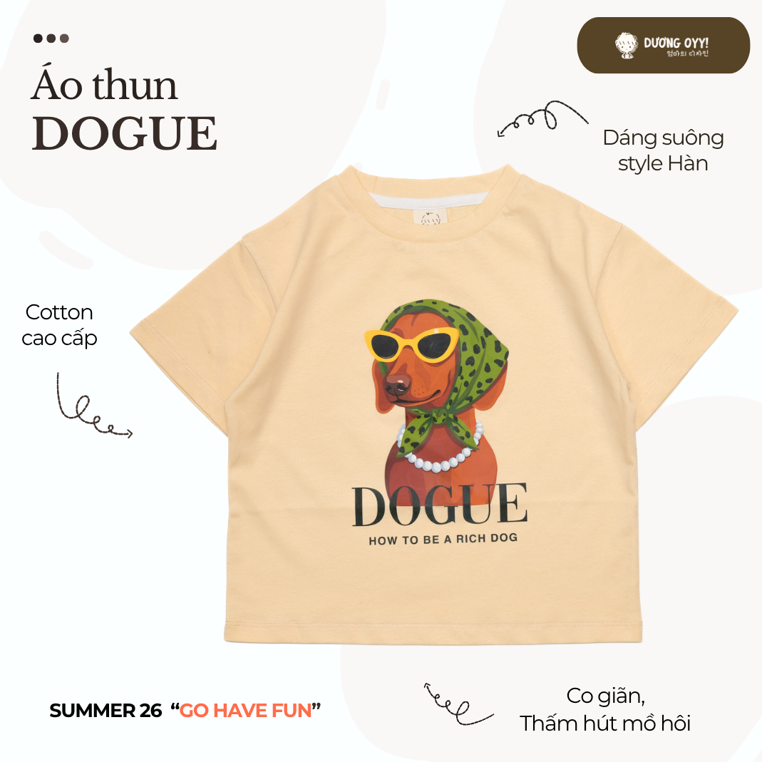 SS26 Áo thun CHÓ ĐEO KÍNH DOGUE