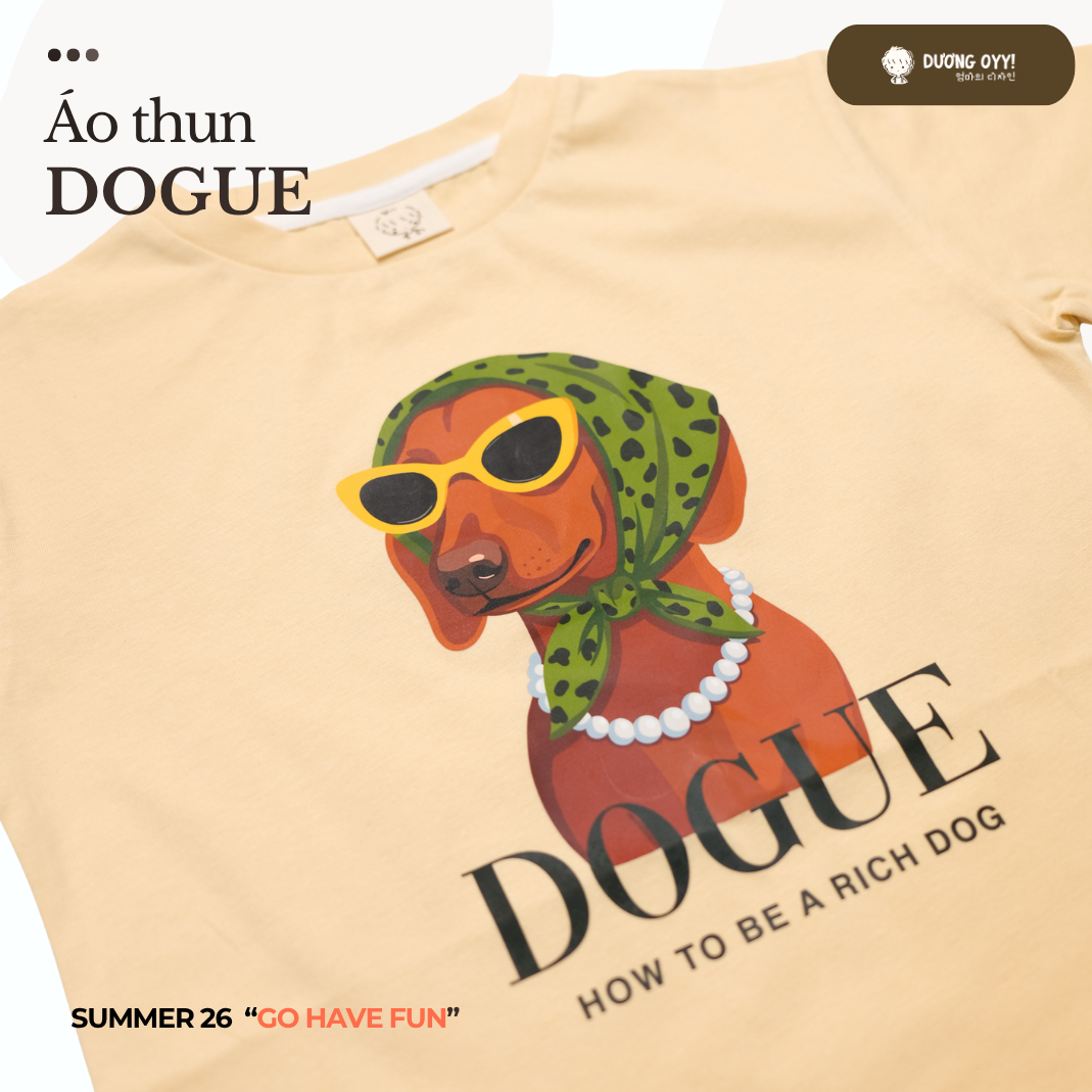 SS26 Áo thun CHÓ ĐEO KÍNH DOGUE