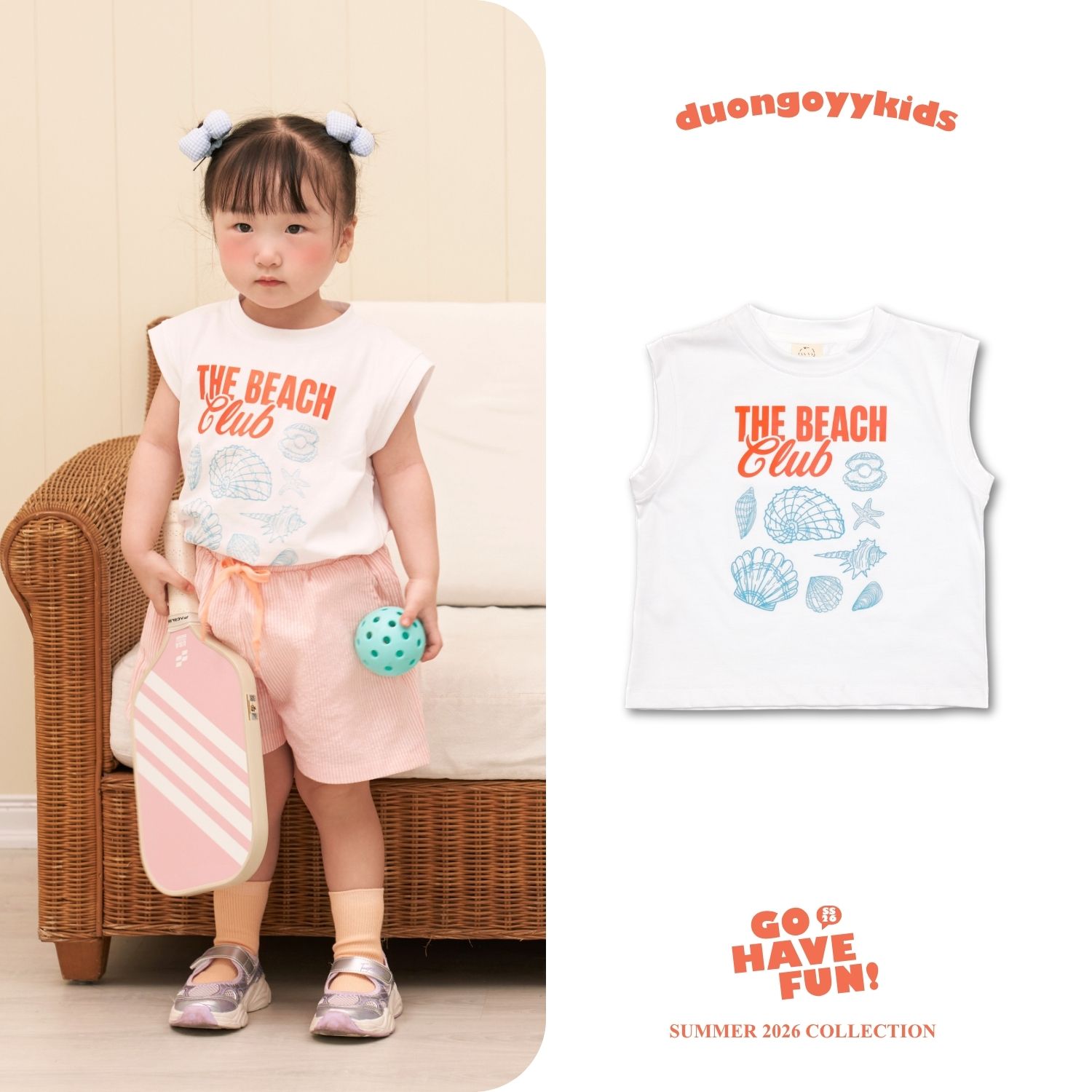 SS26 Áo thun ba lỗ BEACH CLUB