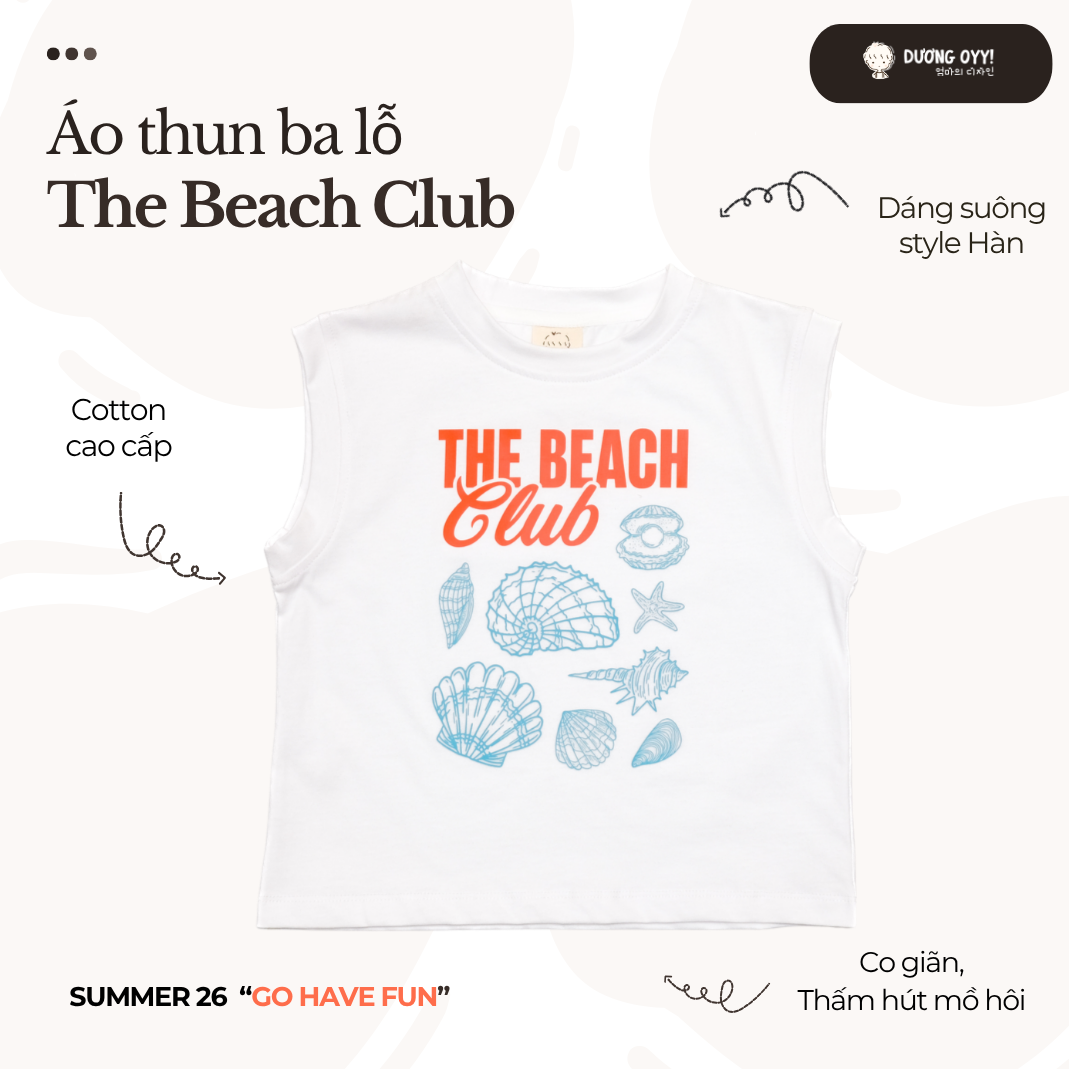 SS26 Áo thun ba lỗ BEACH CLUB