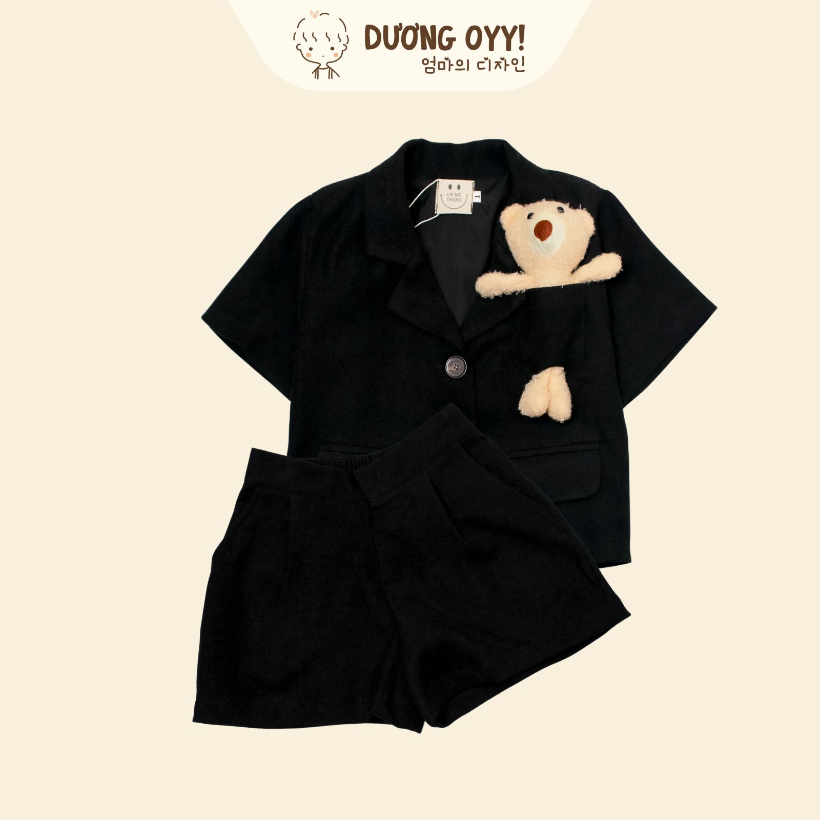 Set vest quần short gấu Teddy Bear
