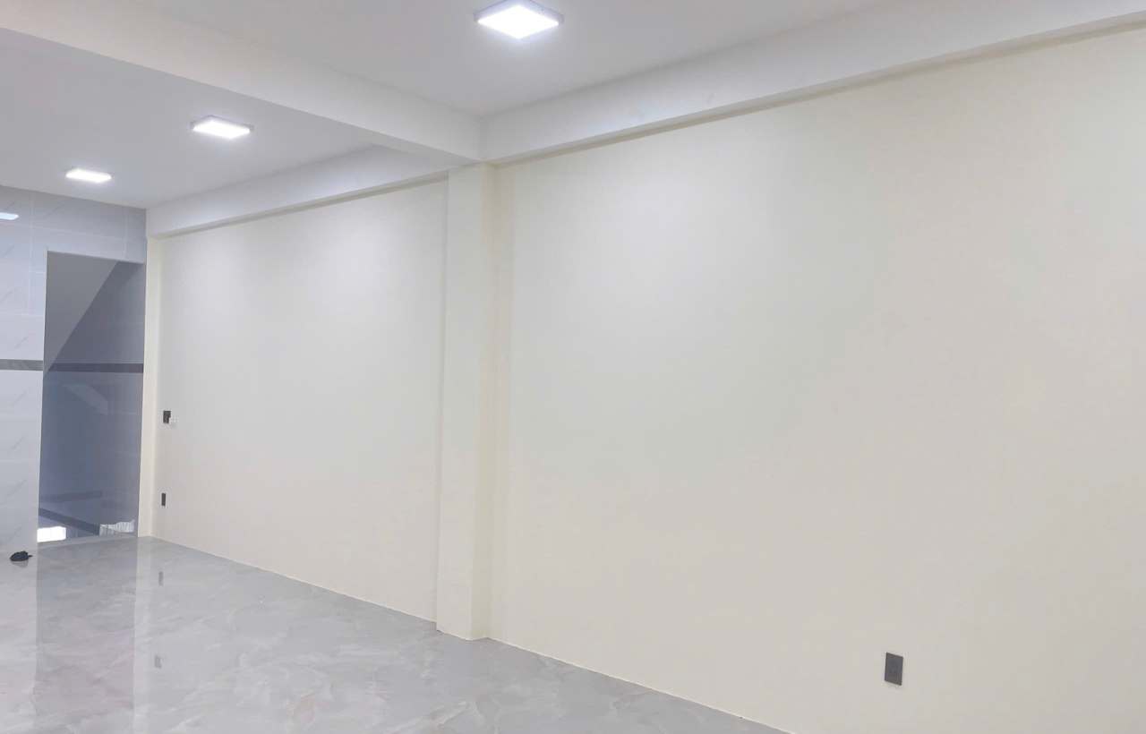 thi công giấy dán tường màu kem TP.HCM