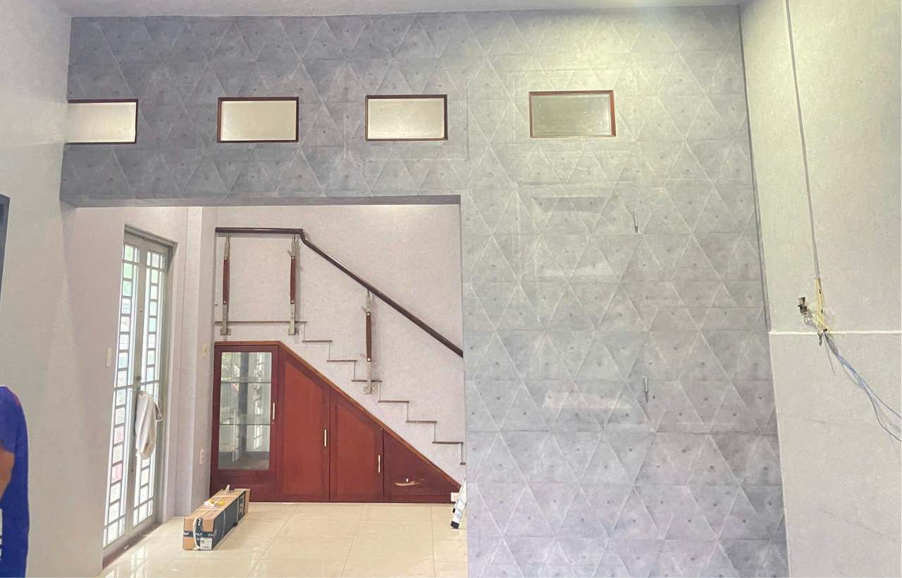 thi công giấy dán tường giả đá tại TP.HCM
