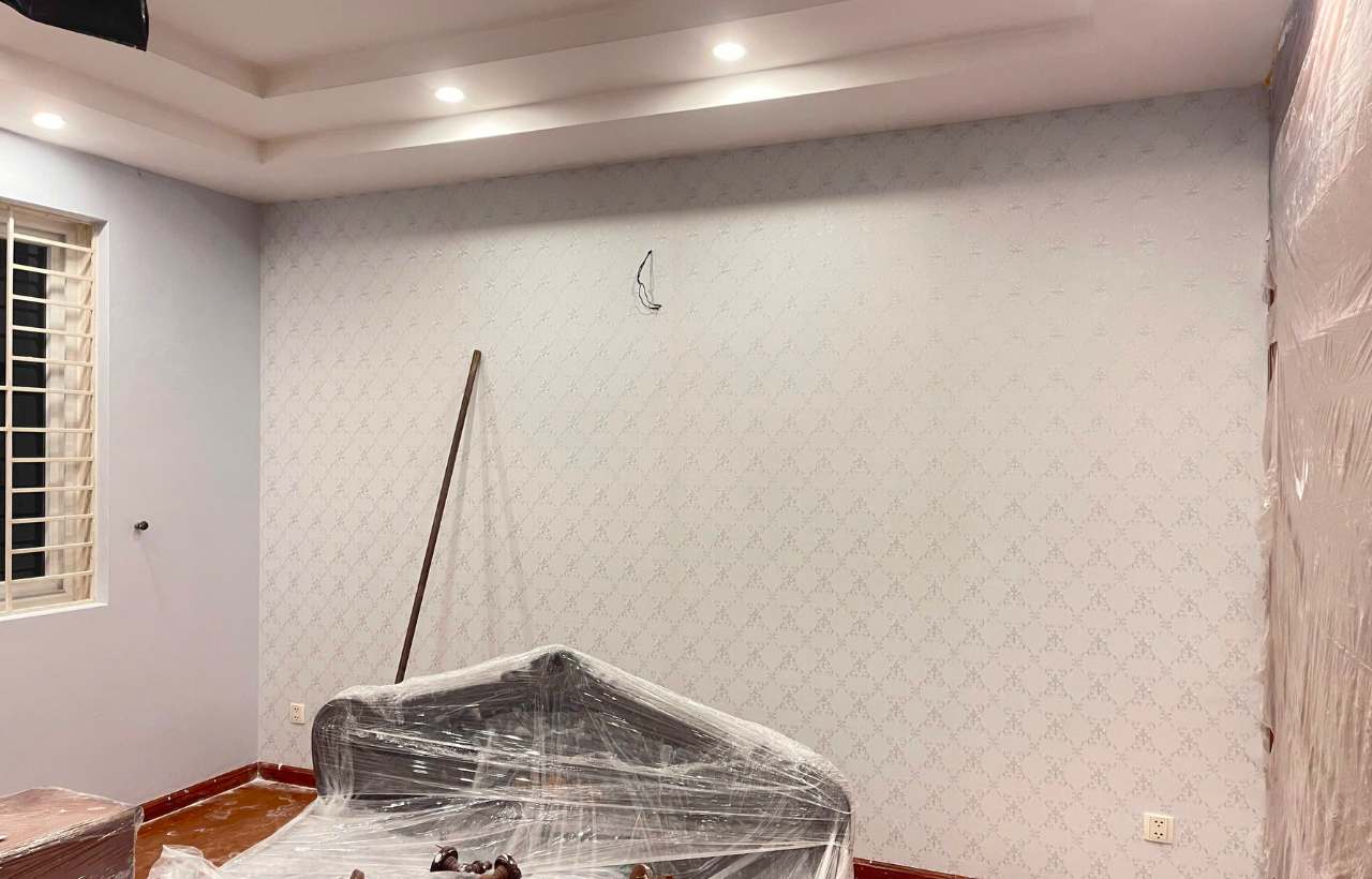 thi công giấy dán tường tại TPHCM – căn hộ chung cư