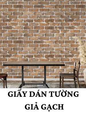 giấy dán tường giả gạch