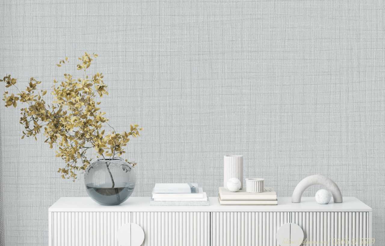 giấy dán tường vân vải