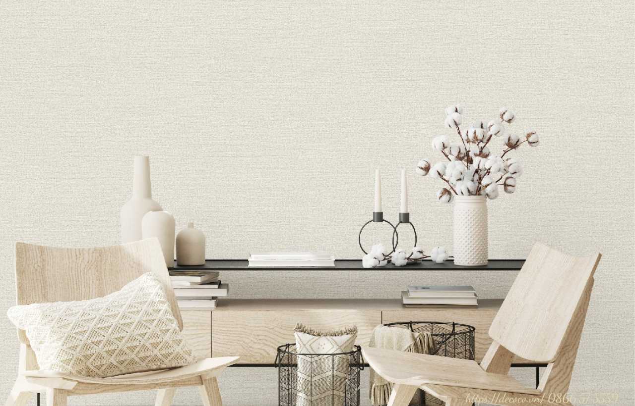 giấy dán tường vân vải