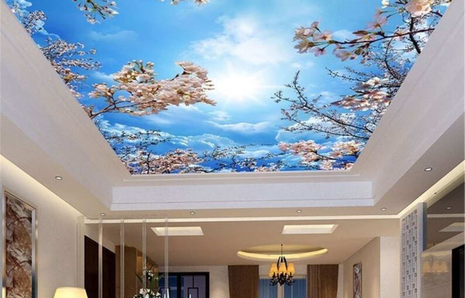 tranh dán trần in theo yêu cầu