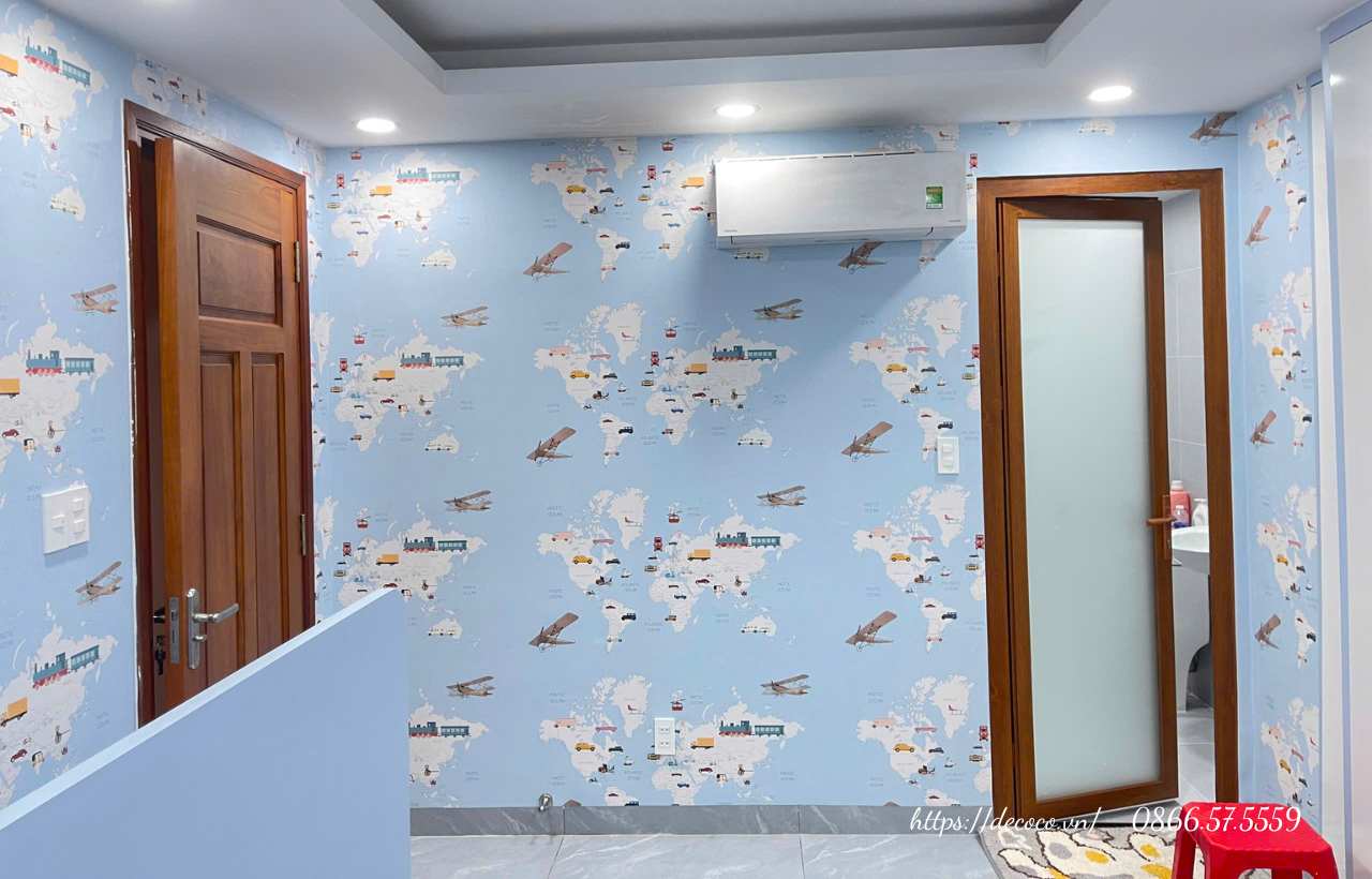 thi công giấy dán tường Gò Vấp