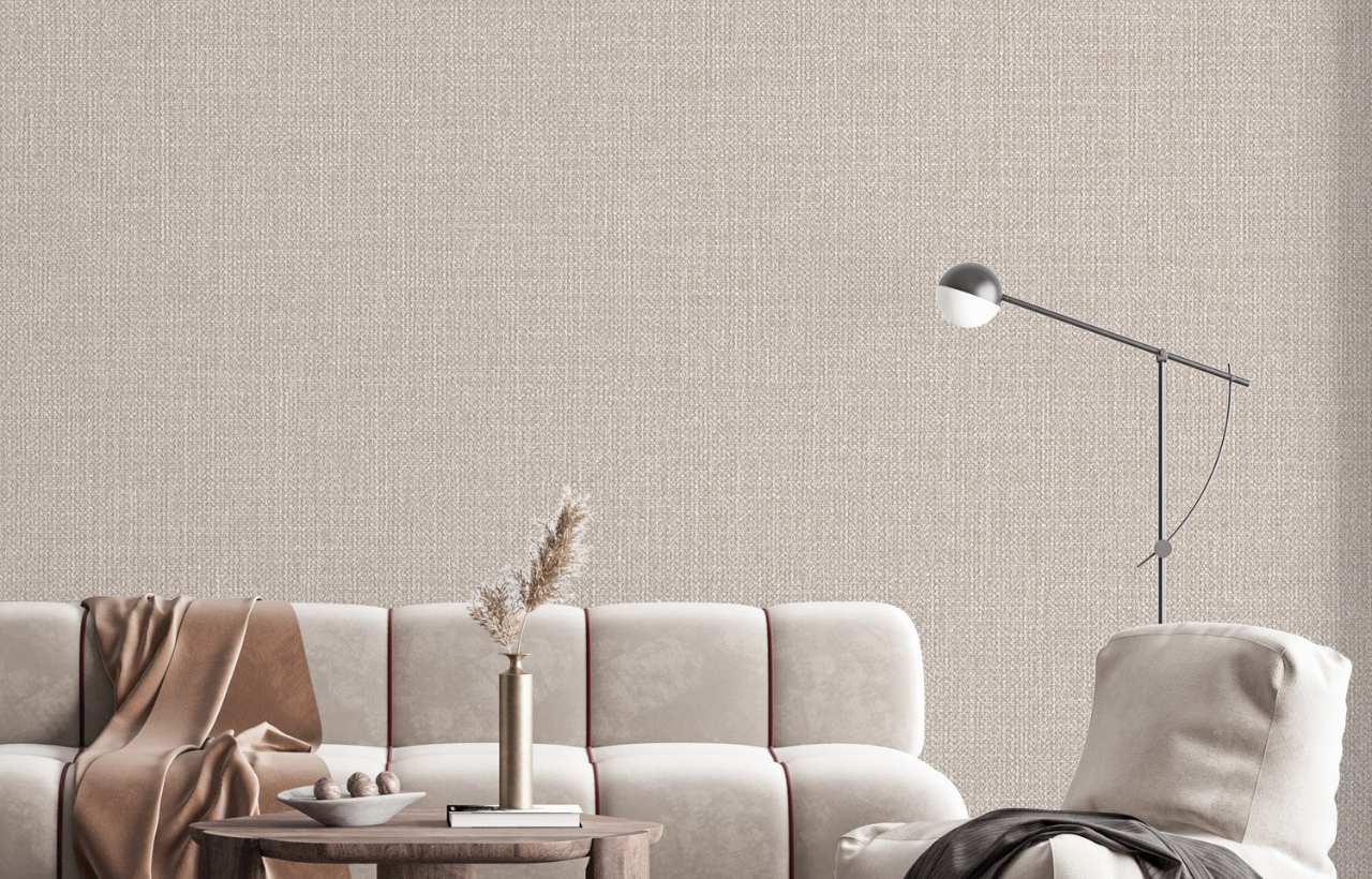 Giấy dán tường màu nâu phong cách tối giản tinh tế