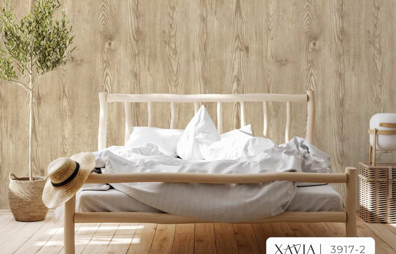 Giấy dán tường màu nâu vân gỗ mộc mạc, tối giản.jpg