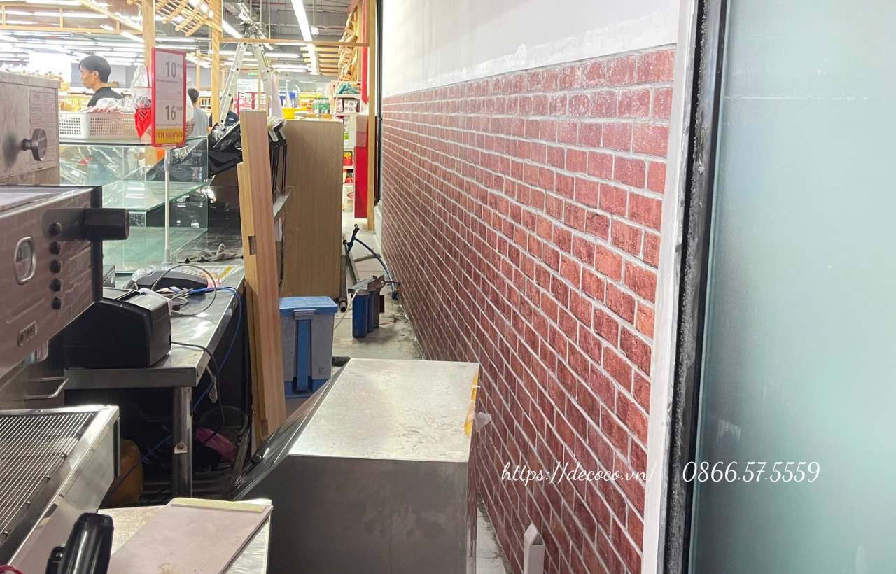 giấy dán tường giả gạch tại TPHCM