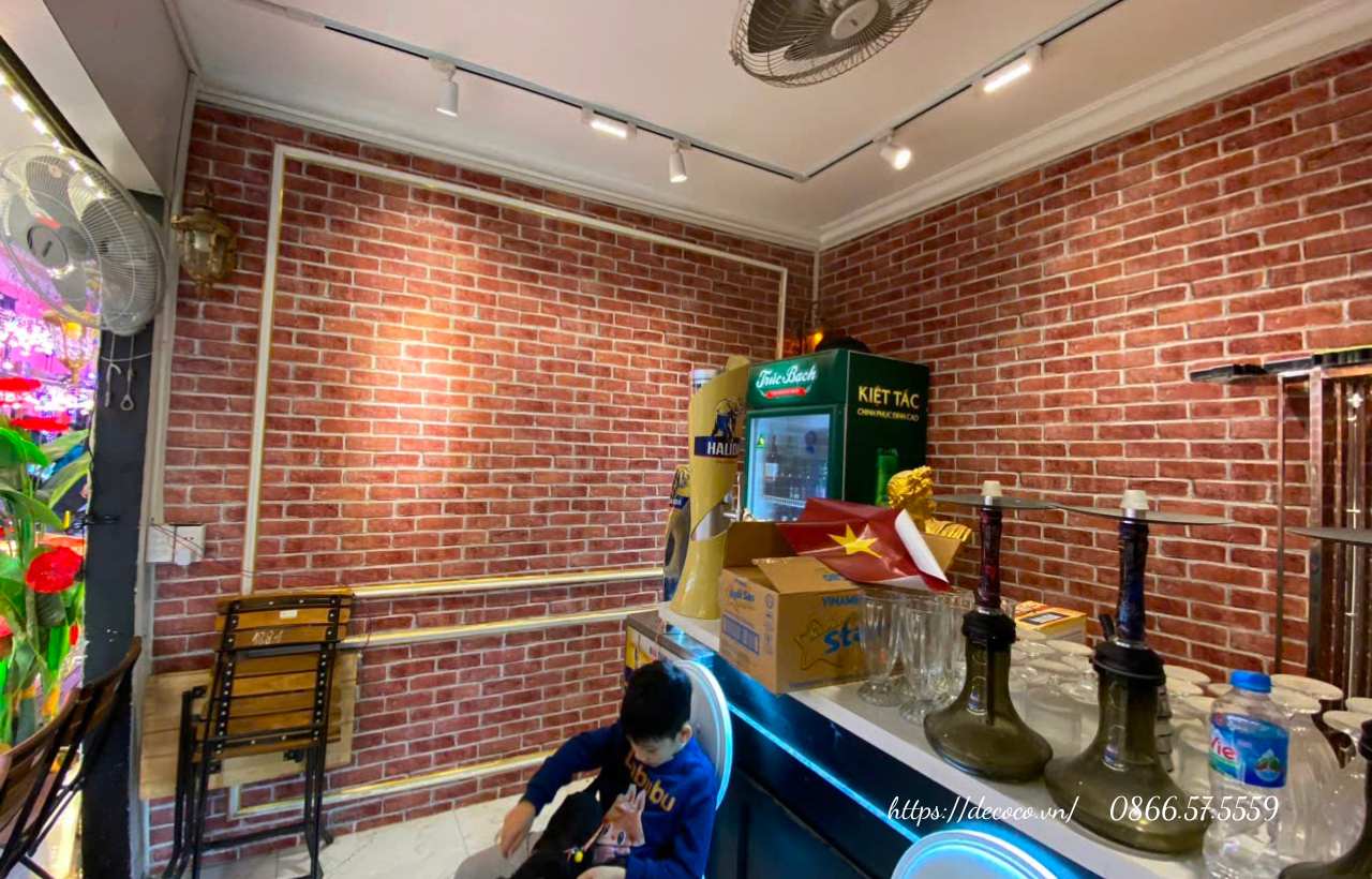giấy dán tường quán cafe TPHCM