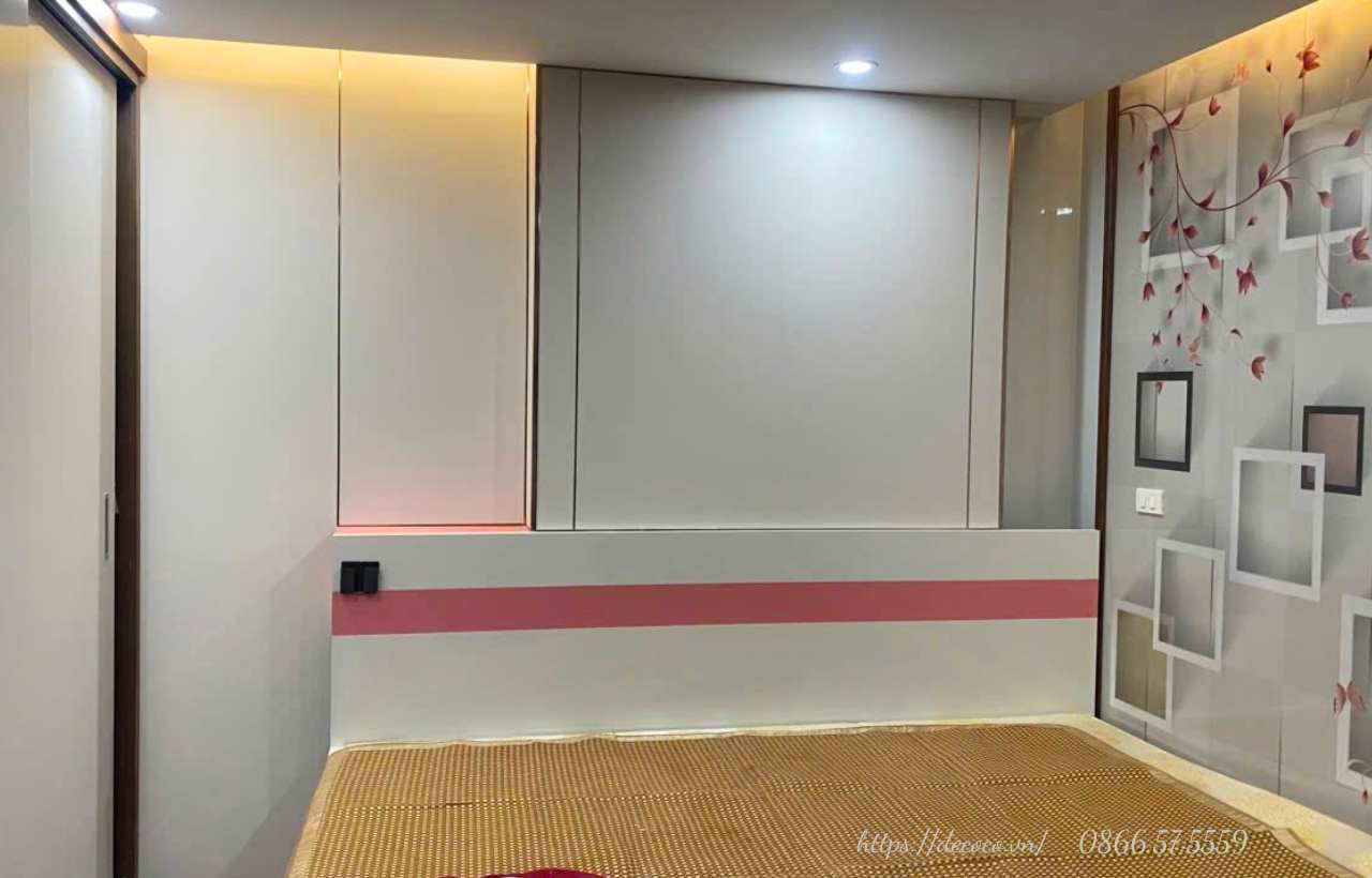 Mẫu tấm ốp tường phòng ngủ chung cư