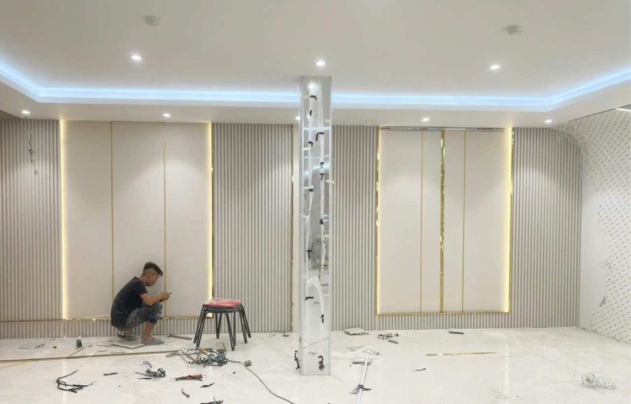 Ốp than tre văn phòng tại Hà Đông