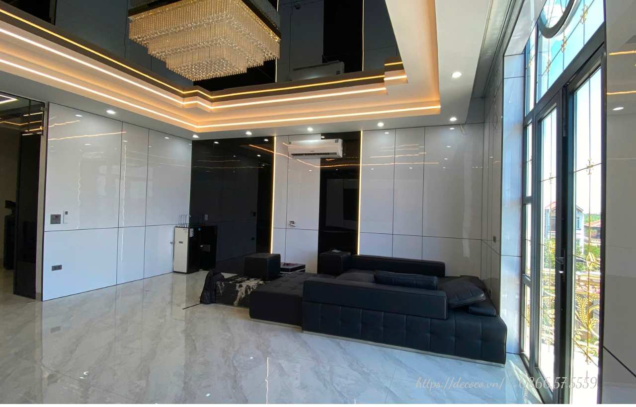 Ốp tường biệt thự tại Long Biên, Hà Nội