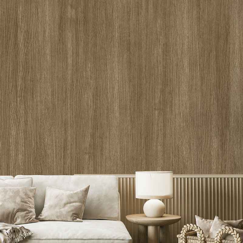 Ứng dụng dán giả gỗ phòng ngủ