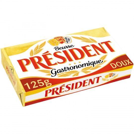 Bơ Lạt 32% béo President 125g