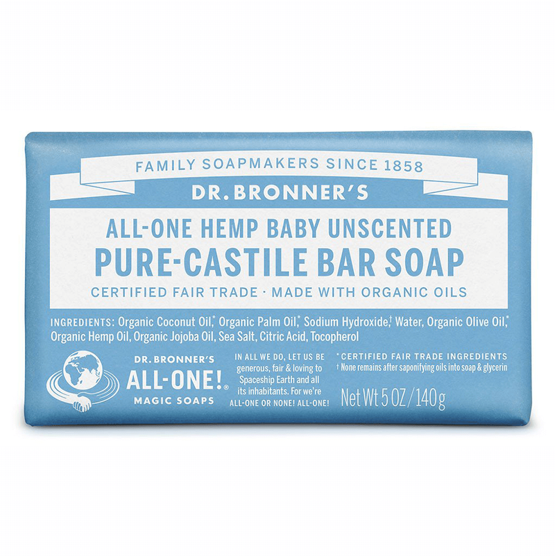 Dr Bronner's bar soap baby unscented