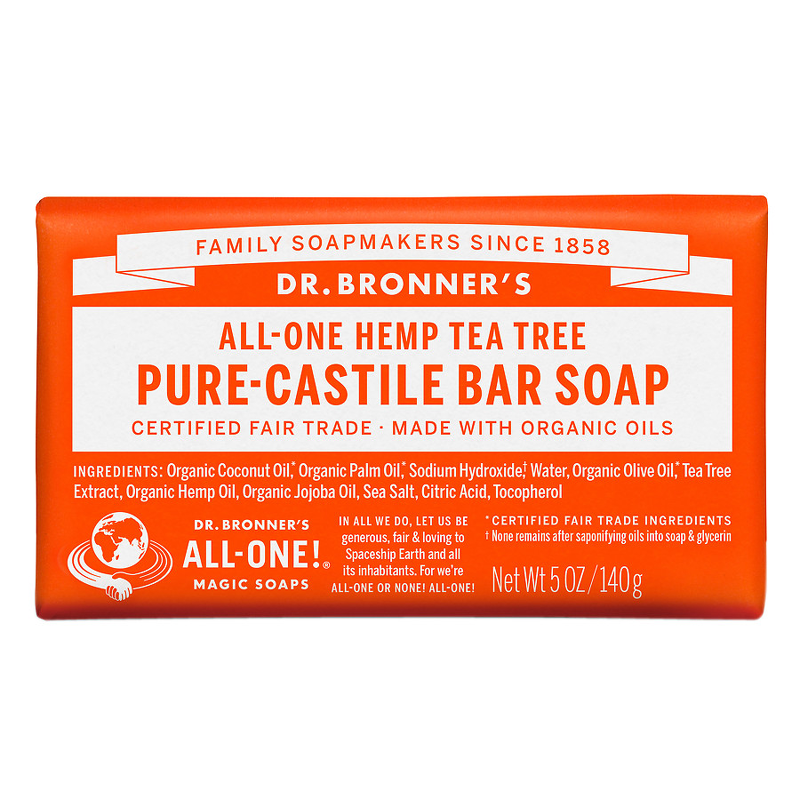 Dr Bronner's Pure- Castile Bar Soap Tea Tree